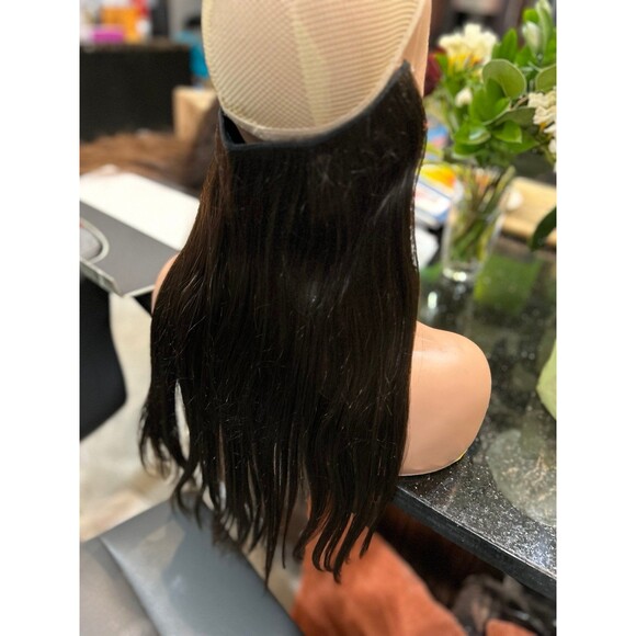 BEYOND BEAUTY “She” Flip-N-Go Human Hair Halo Wire extension 16-18” new color 3 main image 5